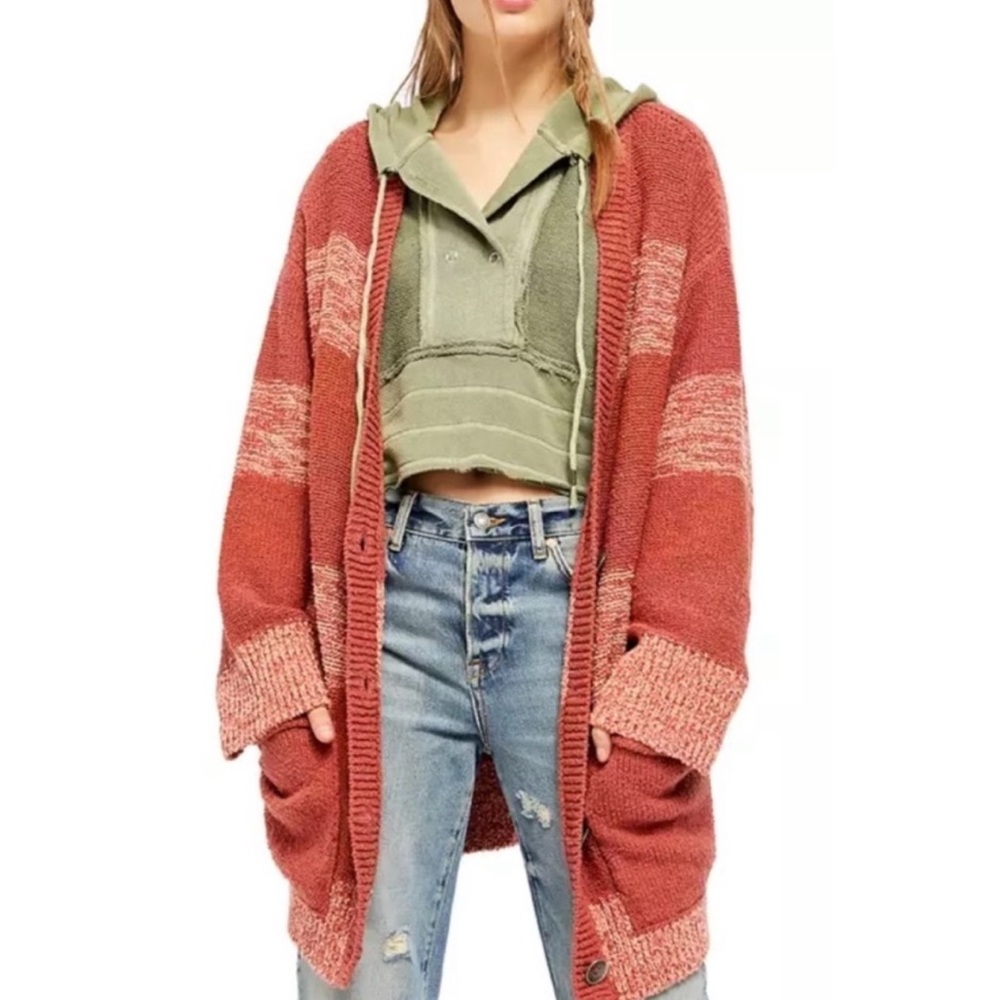 Free People Southport Beach Oversized Cardigan Sweater